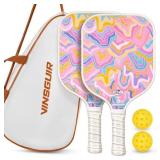 VINSGUIR Pickleball Paddles Set of 2, Lightweight