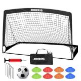 New 6x4FT Kids Soccer Goal for Backyard Set