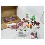 New Toy Farm Animal Set With Fence