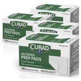 CURAD Alcohol Prep Pads (Pack of 4 Boxes), Thick