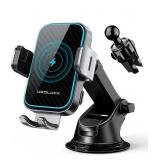 Wireless Car Charger, [7 Colored RGB Backlit] 15W