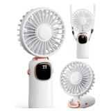 New Portable Handheld Fan, 4000mAh Battery