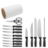 16-Piece Knife Sets for Kitchen with Block,High