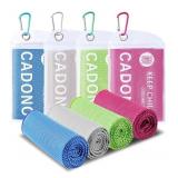 4 Pack Cooling Towel (40"x12"), Soft Breathable