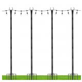 New Suchtale String Light Poles with Hooks, 4