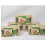 New Lot Of 5 YBM HOME Bamboo Drawer Organizer