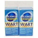 New (2) Fast Action Liquid Wart Gel Maximum