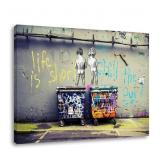 New (lot of 2) AGCary Banksy Wall Decor Colorful