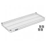 (New) Nexel Chrome Wire Shelf w/Clips, 42"W x