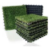 New Artificial Grass Tiles Interlocking Turf Deck