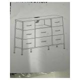 Dresser TV Stand with LED Light Power Outlet