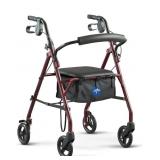 New Medline Steel Rollator Walker with Seat,