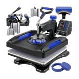 (New) VEVOR 8 in 1 Heat Press Machine 15x15 Inch,