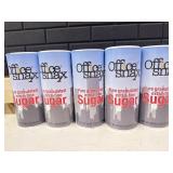 New 5-pack Office Snax Reclosable Canister of