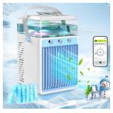 Portable Air Conditioner Fan, Rechargeable 4-IN-1