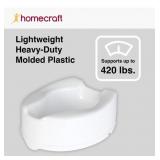 New Homecraft Savanah Raised Toilet Seat, 6" High