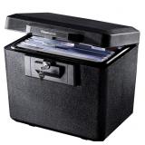 (New) SentrySafe Black Fireproof Document Box