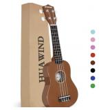 New 21 Inch Soprano Ukulele for Beginners,
