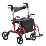 (New) VEVOR 2 in 1 Rollator Walker & Transport