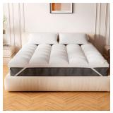 New Extra Thick Fitted Mattress Topper - Twin