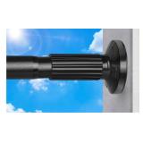 New Black Tension Curtain Rod, 103-120 Inches