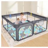 Dripex Baby Playpen, 52"×52" Play Pens for Babies