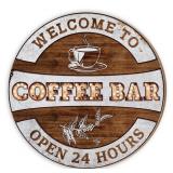 New Vintage Coffee Bar Sign for Tea & Coffee Bar,