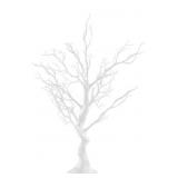New 34 in White Metallic Manzanita Tree Acrylic