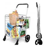 New Grocery Utility Shopping Cart - Deluxe
