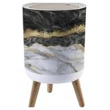 New Small Trash Can with Lid abstract creative