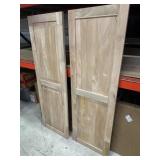 **Read 2 decorative wooden panels 18in x 55 in