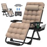 New ZENPETIO 29In XL Zero Gravity Chair