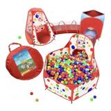 Playz 5-Piece Kids Play Tents Crawl Tunnels and