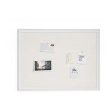 U Brands Linen Bulletin Board, 40in X 30in, White