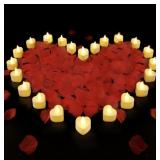 2000 Pcs Red Artificial Rose Petals with 24 Pcs