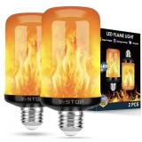 STOP Upgraded LED Flame Light Bulbs, 4 Modes