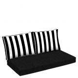 New Arden Outdoor Loveseat Cushion Set, 48 x 24,