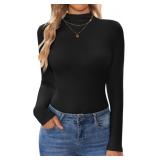 Size M Women Thermals Ekouaer Turtleneck Shirt