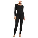 Size M CRZ YOGA Soft Thermal Underwear Sets for