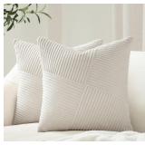 Topfinel 12x12 Inch Decorative Pillow Covers Set