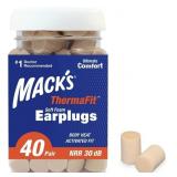 Mackï¿½s ThermaFit Soft Foam Earplugs, 40 Pair -