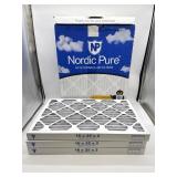 New 3-pack Nordic Pure 16x25x2 inch air filters