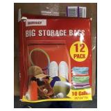 Burvagy big storage bags 10 gallon 12 pack. New