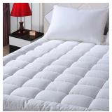 New EASELAND Queen Size Mattress Pad Pillow Top
