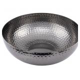 Creative Co-Op Round Hammered Metal Bowl,