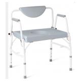 Medline Bariatric Drop-Arm Commode - Heavy