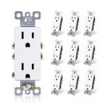 New ELEGRP Decorator Receptacle, 15A 125V