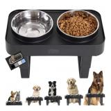 GORILLA GRIP Elevated Dog Bowls Stand, 6 Cup
