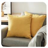 Top Finel Yellow Small Throw Pillow Covers 16x16
