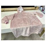 Huge oversized plush and warm hoodie full body